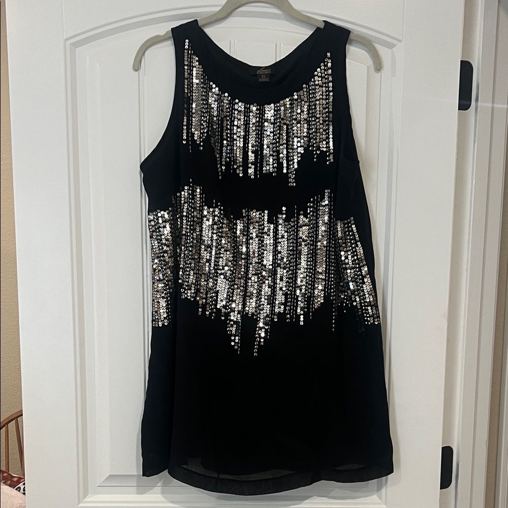 Elegant Black Sequin dress